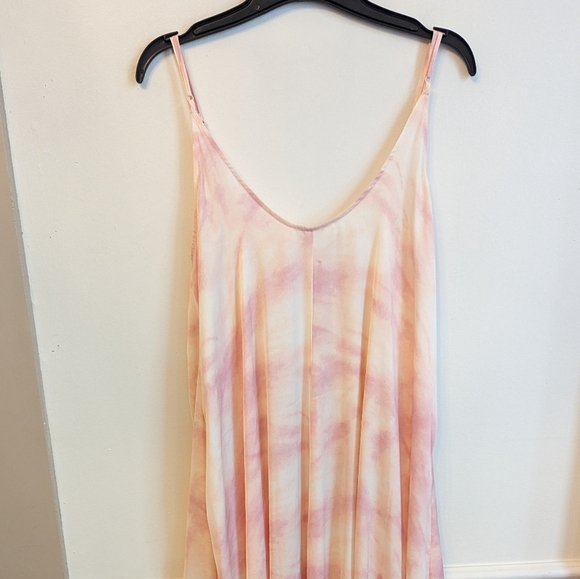 NWT Free People Intimately Full On Maxi Slip Dress Pink Tie Dye Size M - Picture 3 of 6